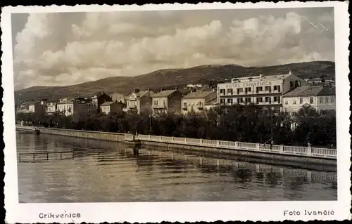 Ak Crikvenica Kroatien, Hotel, Teilansicht der Stadt