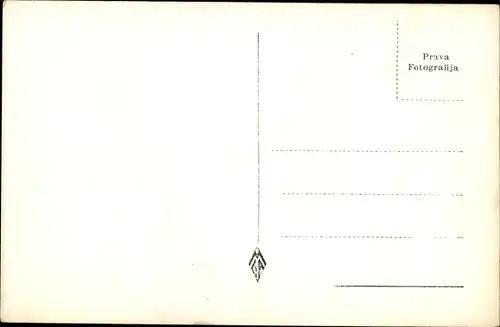 Foto Ak Split Kroatien, Mon. cesma i obala, Denkmal, Palmen, Straßenpartie