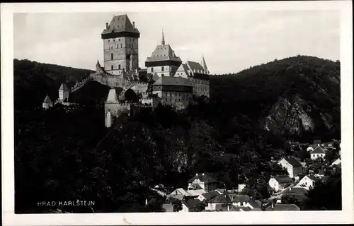 Ak Karlštejn Karlstein Mittelböhmen, Burg, Hrad