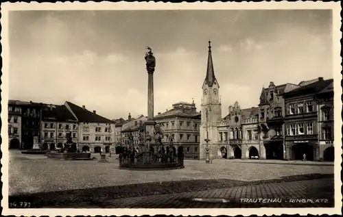 Ak Trutnov Trautenau Riesengebirge Region Königgrätz, Ringplatz