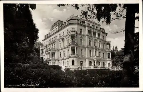 Ak Františkovy Lázně Franzensbad Reg. Karlsbad, Hotel Imperial