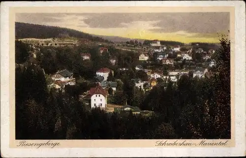 Ak Marienthal Szklarska Poręba Schreiberhau Riesengebirge Schlesien, Panorama