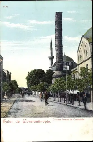 Ak Konstantinopel Istanbul Türkei, Colonne brulee de Constantin