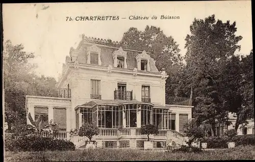 Ak Chartrettes Seine et Marne, Chateau du Buisson