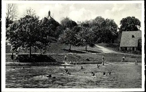 Ak Helenenberg bei Trier Welschbillig, Eduardstift, Freibad