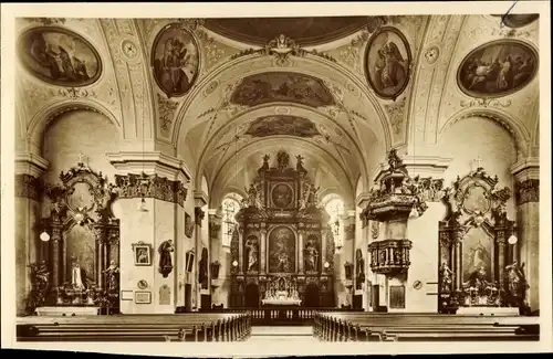 Ak Untergriesbach Niederbayern, Kath. Pfarrkirche