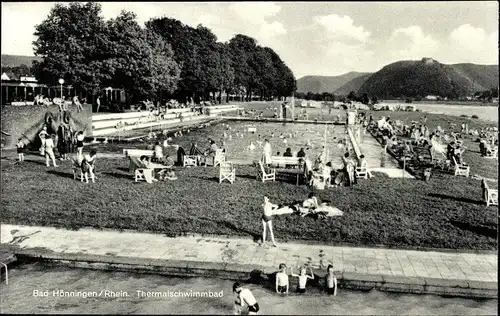 Ak Bad Hönningen am Rhein, Thermalschwimmbad