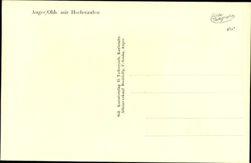 Ak Anger in Oberbayern, Panorama, Hochstaufen