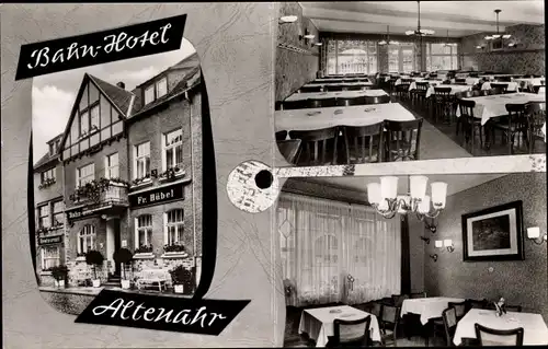 Ak Altenahr im Ahrtal, Bahn Hotel Hübel