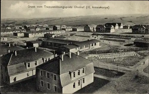 Ak Ohrdruf in Thüringen, Truppenübungsplatz, XI. Armeekorps