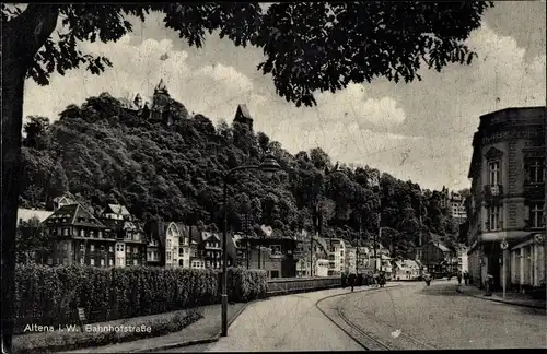 Ak Altena in Westfalen, Bahnhofstraße