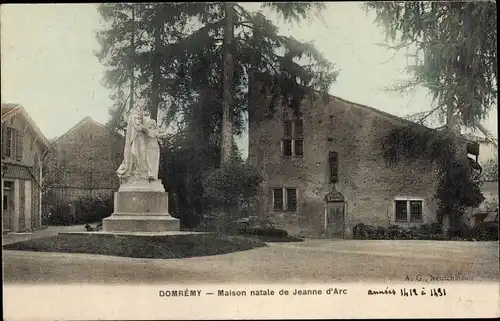 Ak Domrémy la Pucelle Lothringen Vosges, Maison natale de Jeanne d'Arc