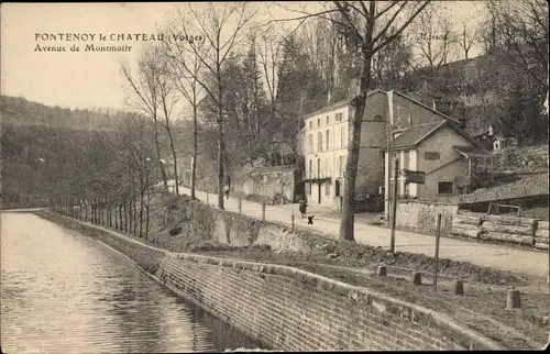 Ak Fontenoy le Chateau Vosges, Avenue de Montmotir