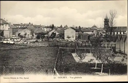 Ak Golbey Lothringen Vosges, Vue générale