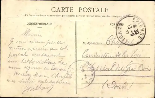 Ak Epierre Savoie, Vue generale