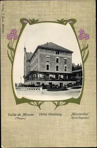 Passepartout Ak Neubois Gereuth Elsass Bas Rhin, Hotel Altenberg