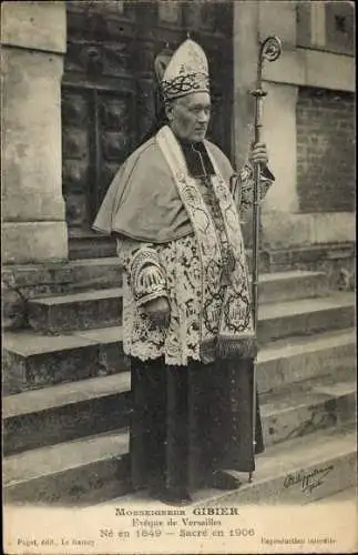 Ak Versailles Yvelines, Monseigneur Gibier, Eveque de Versailles, Sacre en 1906