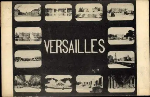 Ak Versailles Yvelines, Chateau, Miniaturansichten