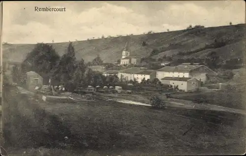 Ak Rembercourt Meurthe et Moselle, Blick auf den Ort