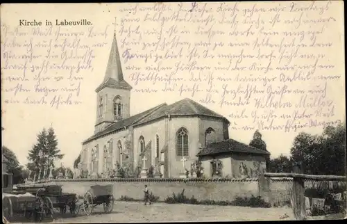 Ak Labeuville Meuse, Kirche