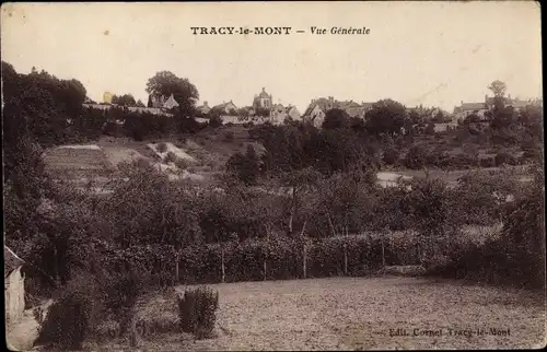 Ak Tracy le Mont Oise, Vue generale