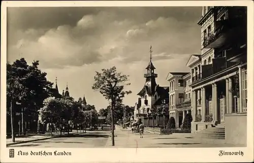 Ak Ostseebad Zinnowitz auf Usedom, Neue Strandstraße