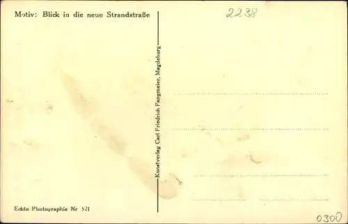 Ak Ostseebad Zinnowitz auf Usedom, Neue Strandstraße