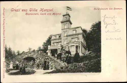 Ak Burglesum Hansestadt Bremen, Restaurant Villa Marssel