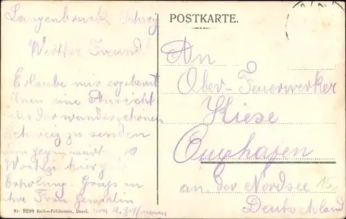 Ak Langenbruck Kanton Basel Land, Hotel Bären