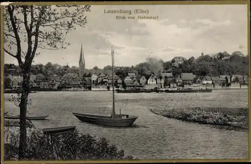 Ak Lauenburg an der Elbe, Blick von Hohnstorf