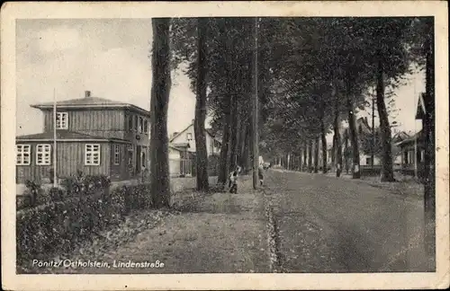 Ak Pönitz Scharbeutz in Ostholstein, Lindenstraße