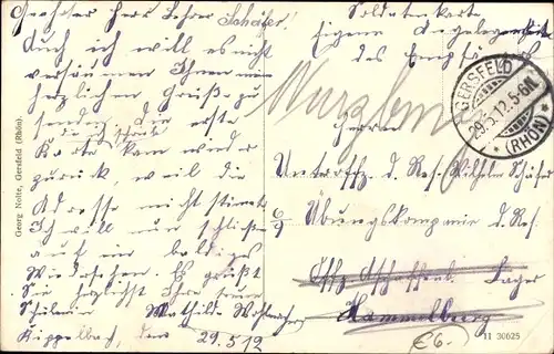 Ak Gersfeld in der Rhön Hessen, Kirche, Totalansicht von Ort