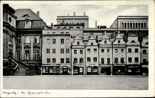 Ak Legnica Liegnitz Schlesien, Die Heringsbuden