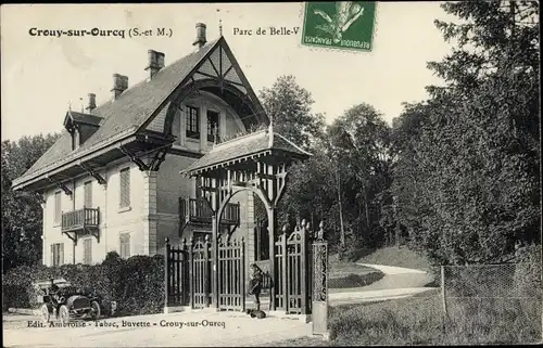 Ak Crouy sur Ourcq Seine et Marne, Parc de Belle Vue