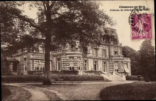 Ak Chaumes en Brie Seine et Marne, Chateau de Crenille