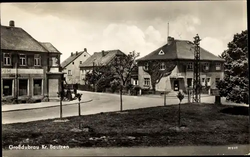 Ak Großdubrau in Sachsen, Ort, Straße, Apotheke