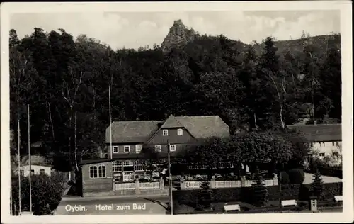 Ak Oybin in der Oberlausitz, Hotel zum Bad