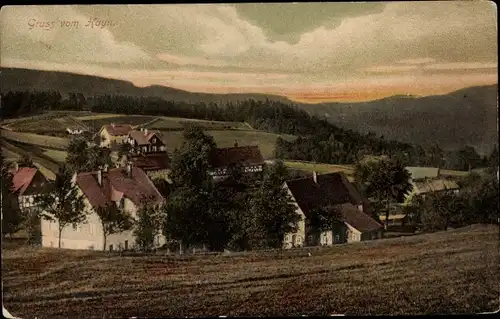 Ak Hayn Oybin Oberlausitz, Teilansicht