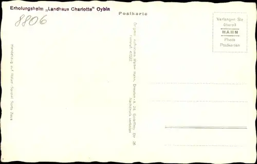 Ak Oybin in der Oberlausitz, Erholungsheim Landhaus Charlotte