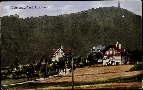 Ak Lückendorf Oybin Oberlausitz, Hochwald, Ort, Häuser