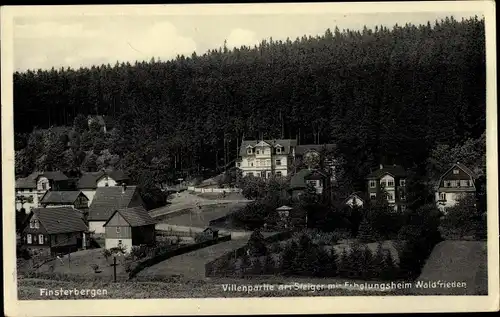 Ak Finsterbergen Friedrichroda im Thüringer Wald, Villen, Steiger, Erholungsheim Waldfrieden