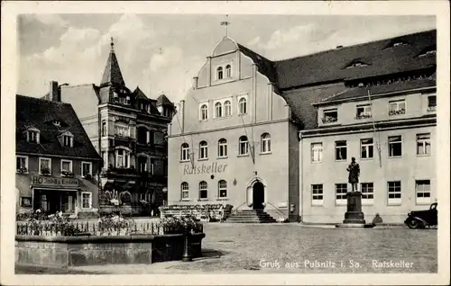 Ak Pulsnitz Sachsen, Ratskeller