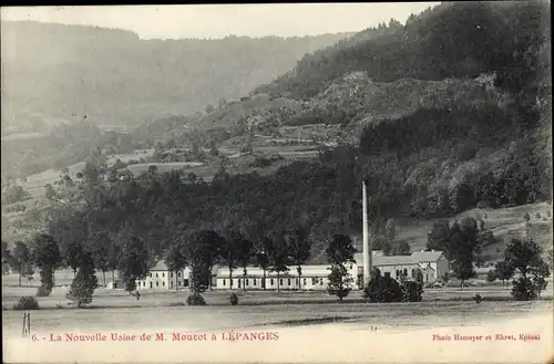 Ak Lépanges sur Vologne Lothringen Vosges, La Nouvelle Usine de M. Mourot