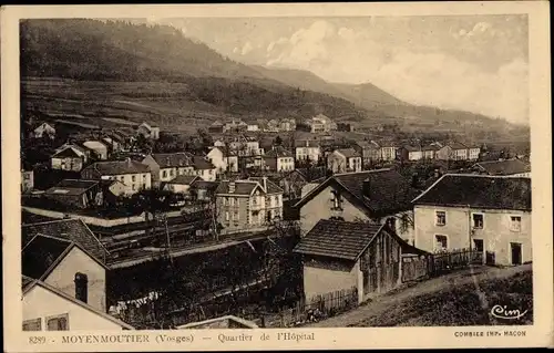 Ak Moyenmoutier Mittelmünster Lothringen Vosges, Quartier de l'Hopital