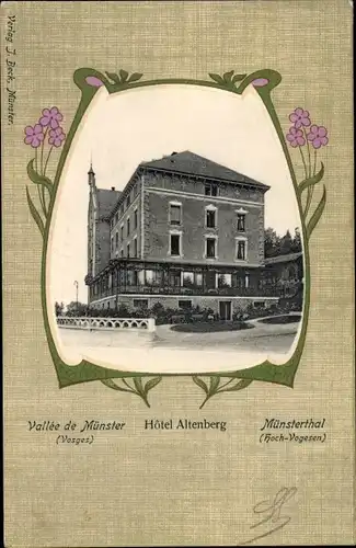 Passepartout Ak Neubois Gereuth Elsass Bas Rhin, Hotel Altenberg