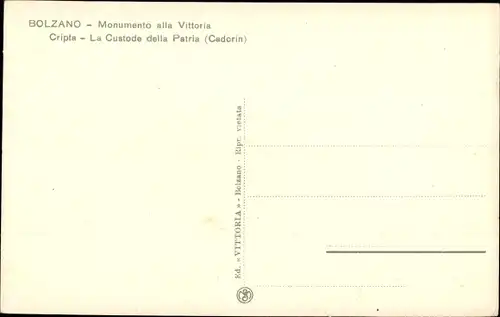 Ak Bozen Bolzano Südtirol, Monumento alla Vittoria, Cripta