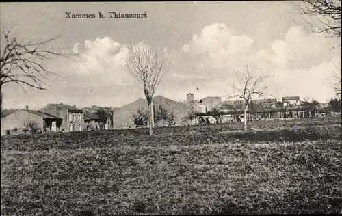 Ak Xammes Meurthe et Moselle, Blick auf den Ort