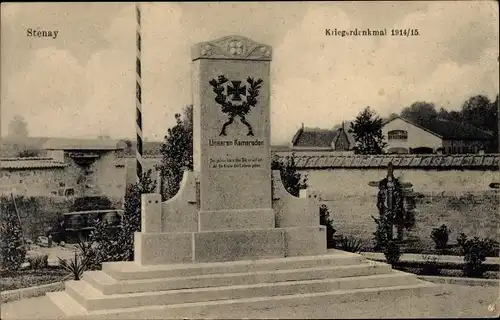 Ak Stenay Lothringen Meuse, Kriegerdenkmal 1914-1915