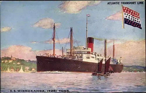 Ak Dampfschiff SS Minnekahda, Atlantic Transport Line