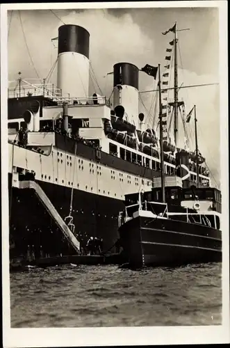 Ak Hamburg, Einbooten, Dampfschiff, Boot